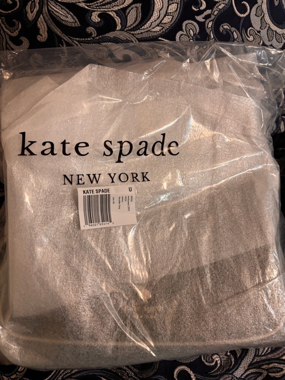 kate spade Olive Green Emma Medium Shoulder Bag with Striped Strap - Picture 7 of 9